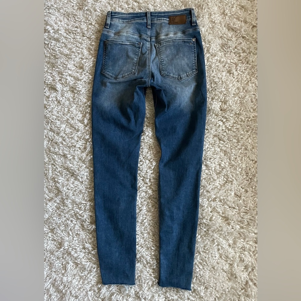 Mavi "Alissa" Distressed Medium Wash Skinny Jeans - Picture 2 of 8
